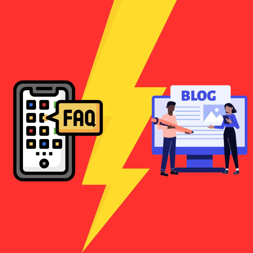 Difference between FAQ and Blog